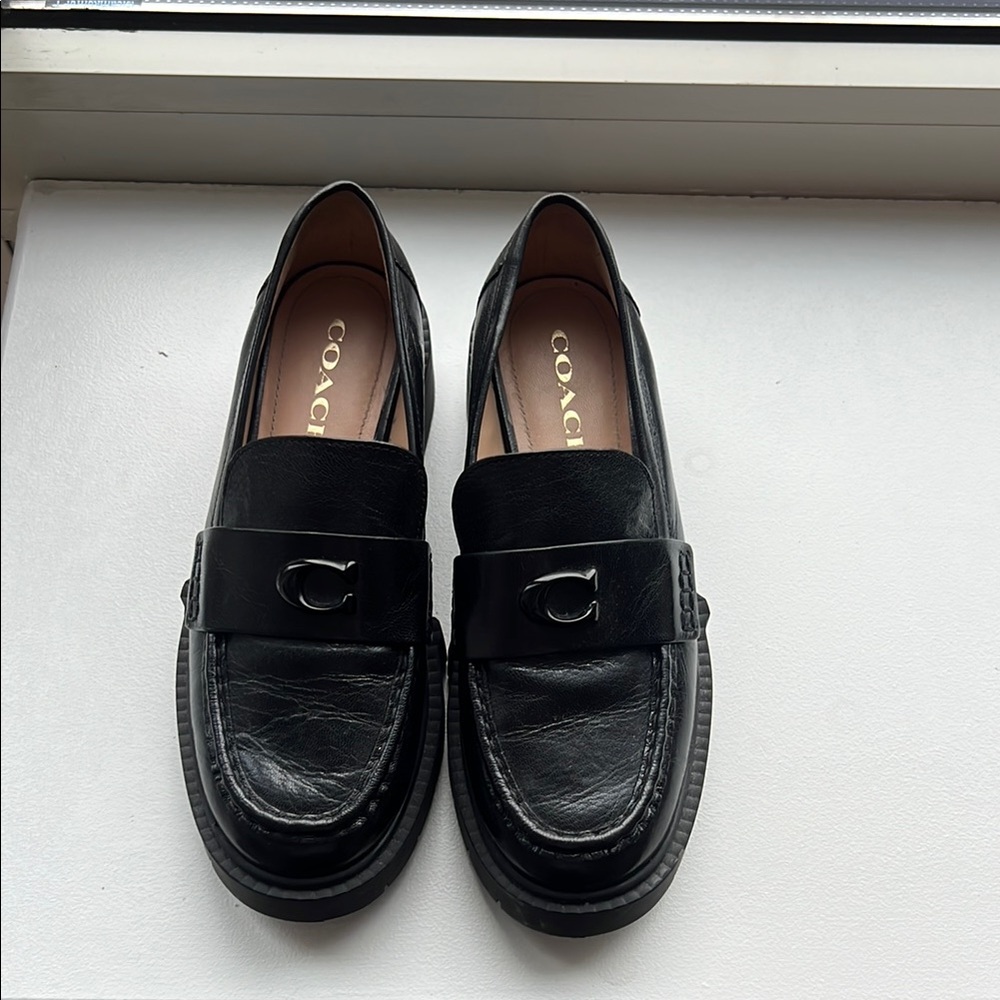Coach platform loafers